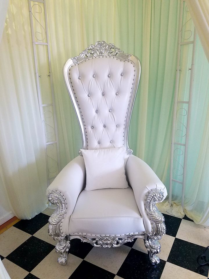 Silver Throne Chair